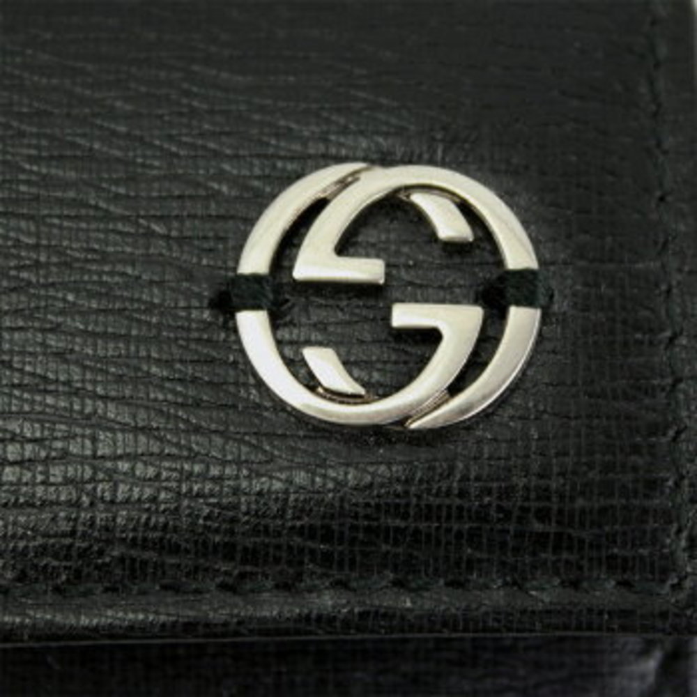 Gucci Case Black Leather Interlocking - image 3